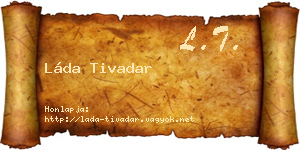 Láda Tivadar névjegykártya
