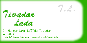 tivadar lada business card